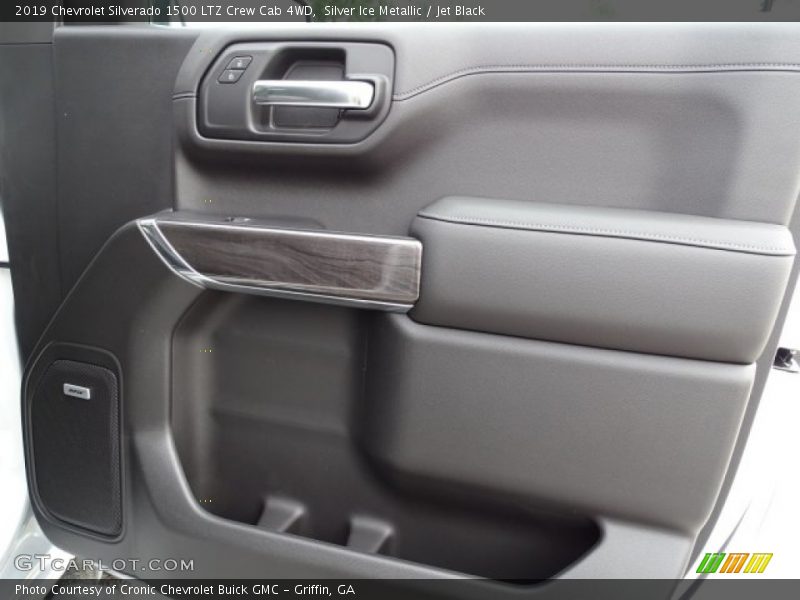 Silver Ice Metallic / Jet Black 2019 Chevrolet Silverado 1500 LTZ Crew Cab 4WD