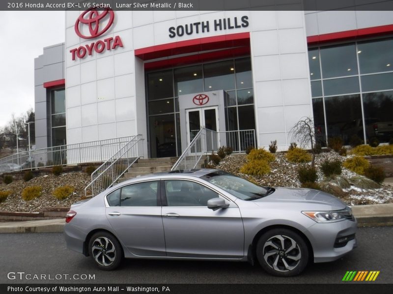 Lunar Silver Metallic / Black 2016 Honda Accord EX-L V6 Sedan