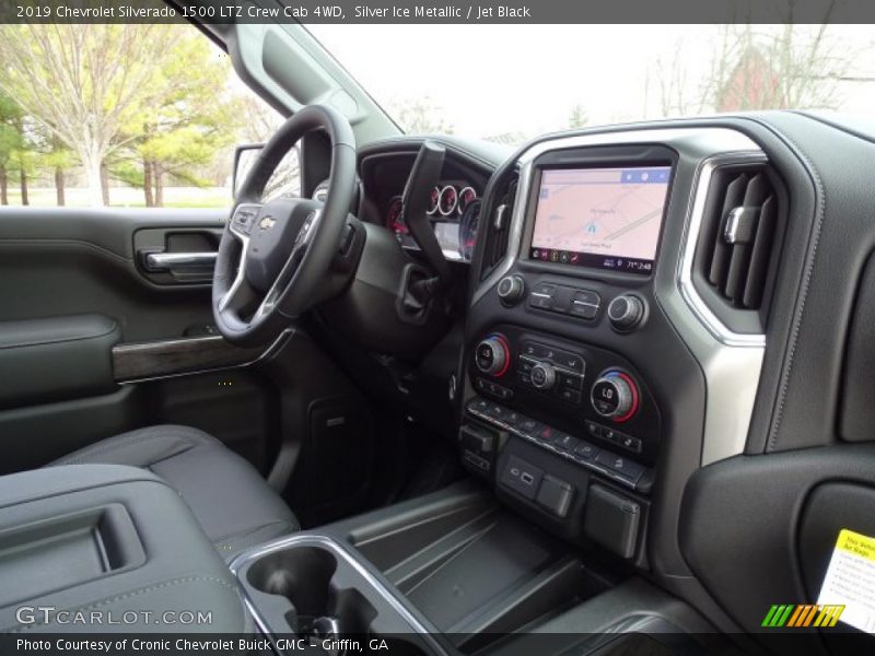 Silver Ice Metallic / Jet Black 2019 Chevrolet Silverado 1500 LTZ Crew Cab 4WD