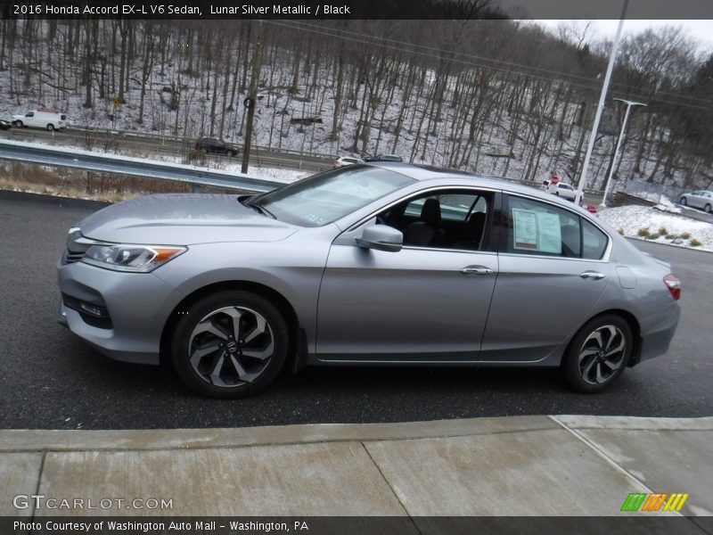 Lunar Silver Metallic / Black 2016 Honda Accord EX-L V6 Sedan