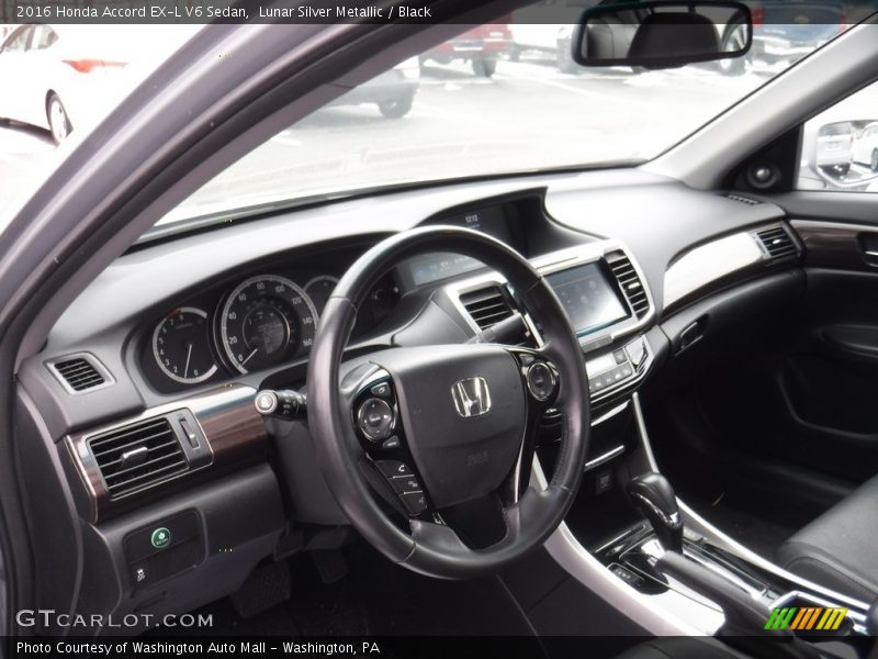 Lunar Silver Metallic / Black 2016 Honda Accord EX-L V6 Sedan