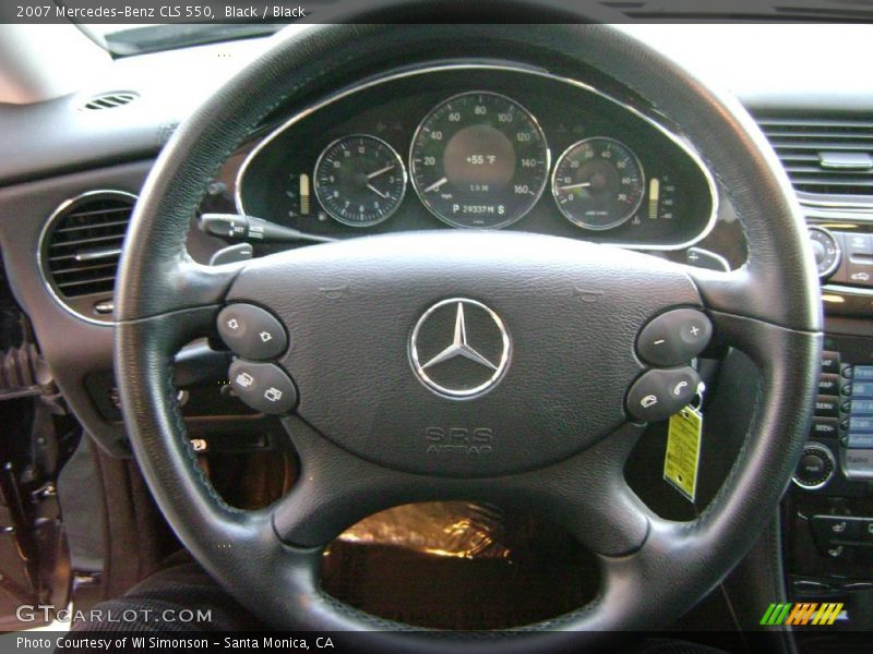Black / Black 2007 Mercedes-Benz CLS 550