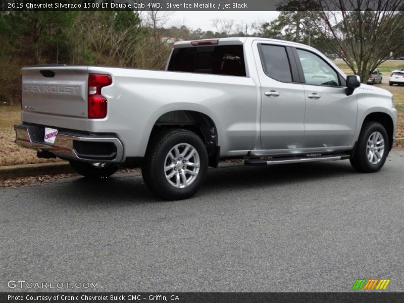 Silver Ice Metallic / Jet Black 2019 Chevrolet Silverado 1500 LT Double Cab 4WD