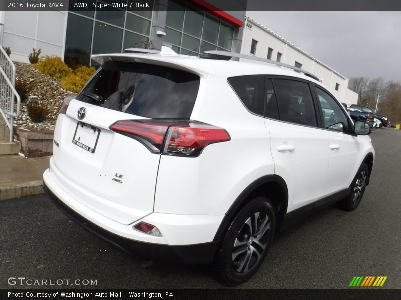 Super White / Black 2016 Toyota RAV4 LE AWD