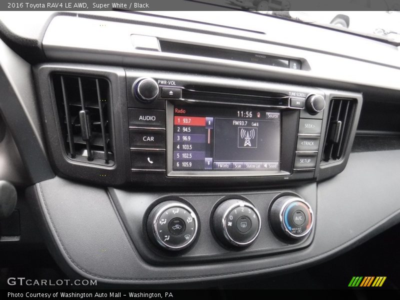 Super White / Black 2016 Toyota RAV4 LE AWD