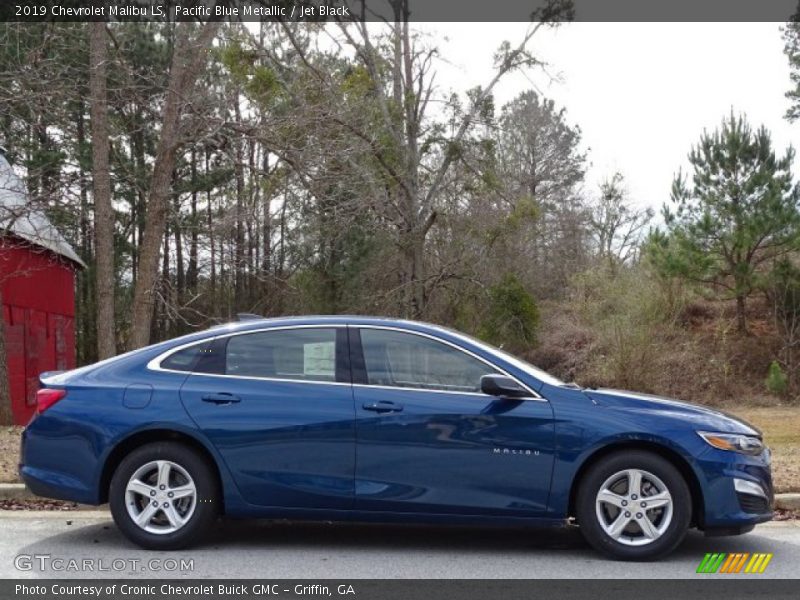 Pacific Blue Metallic / Jet Black 2019 Chevrolet Malibu LS