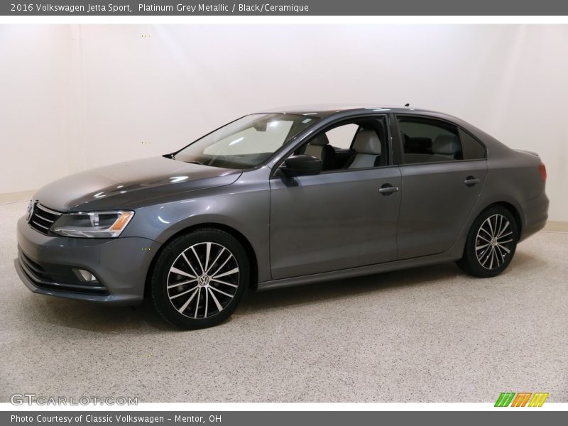 Platinum Grey Metallic / Black/Ceramique 2016 Volkswagen Jetta Sport