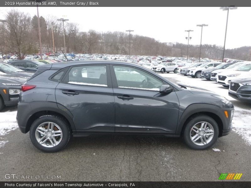 Thunder Gray / Black 2019 Hyundai Kona SE AWD