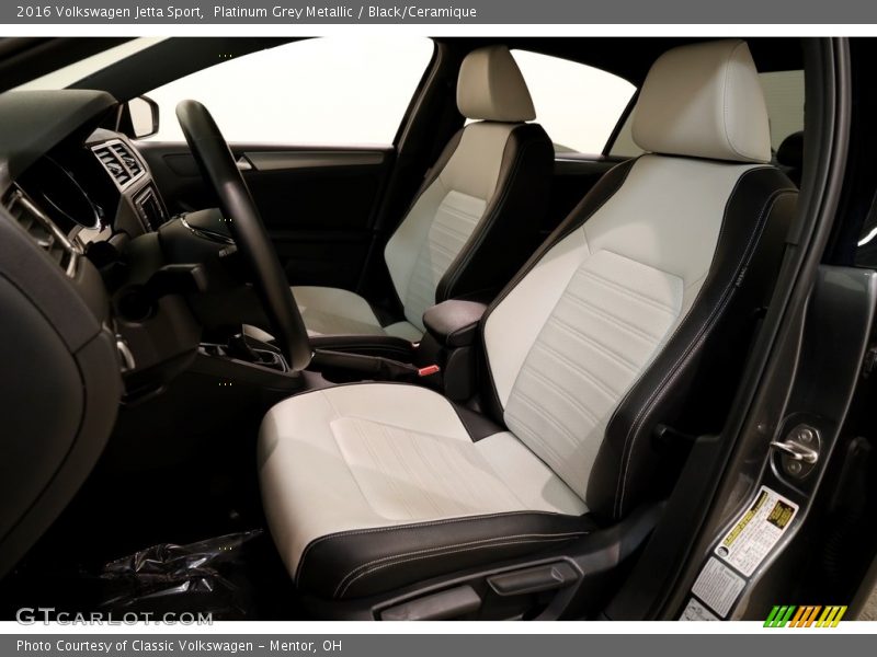 Front Seat of 2016 Jetta Sport