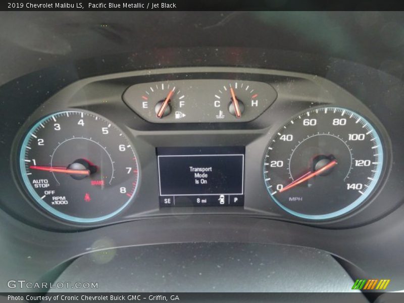 Pacific Blue Metallic / Jet Black 2019 Chevrolet Malibu LS