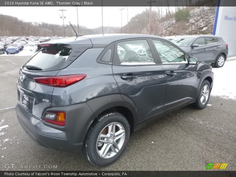 Thunder Gray / Black 2019 Hyundai Kona SE AWD