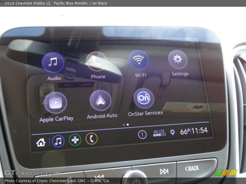 Pacific Blue Metallic / Jet Black 2019 Chevrolet Malibu LS