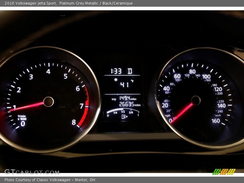  2016 Jetta Sport Sport Gauges