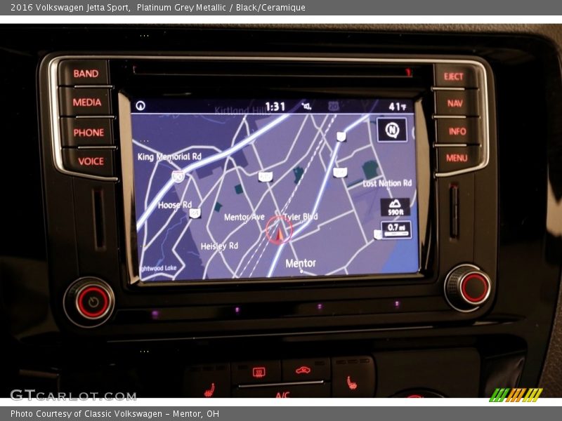 Navigation of 2016 Jetta Sport