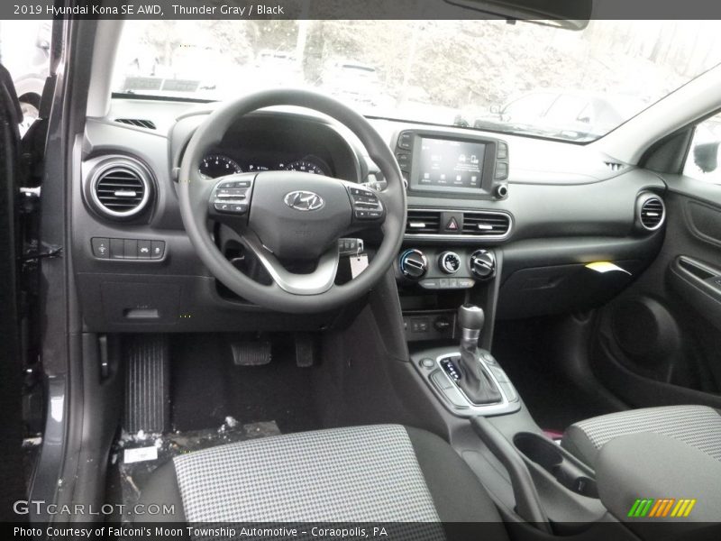 Thunder Gray / Black 2019 Hyundai Kona SE AWD