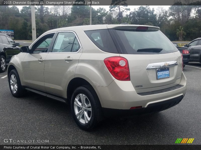 Champagne Silver Metallic / Jet Black 2015 Chevrolet Equinox LS