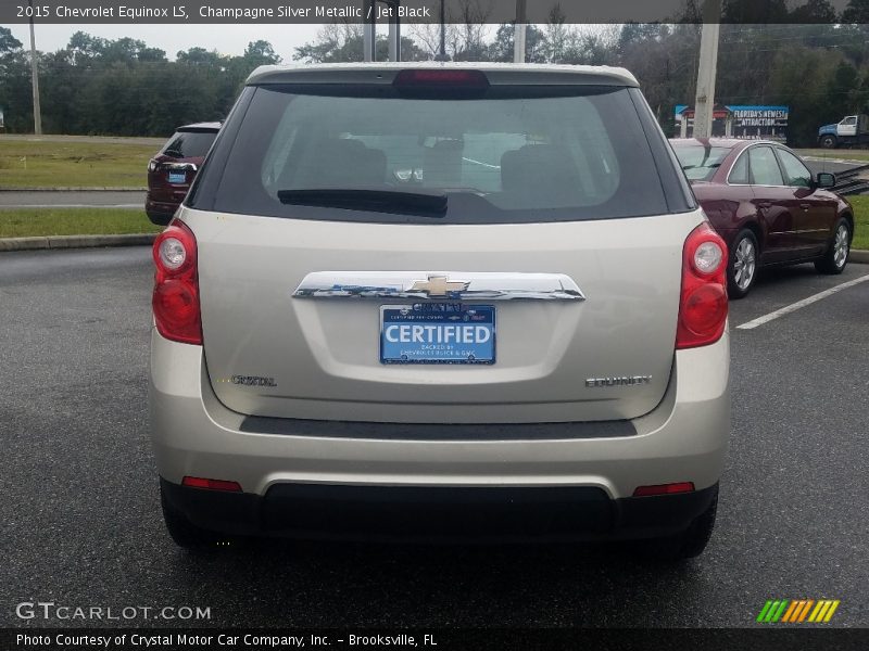 Champagne Silver Metallic / Jet Black 2015 Chevrolet Equinox LS