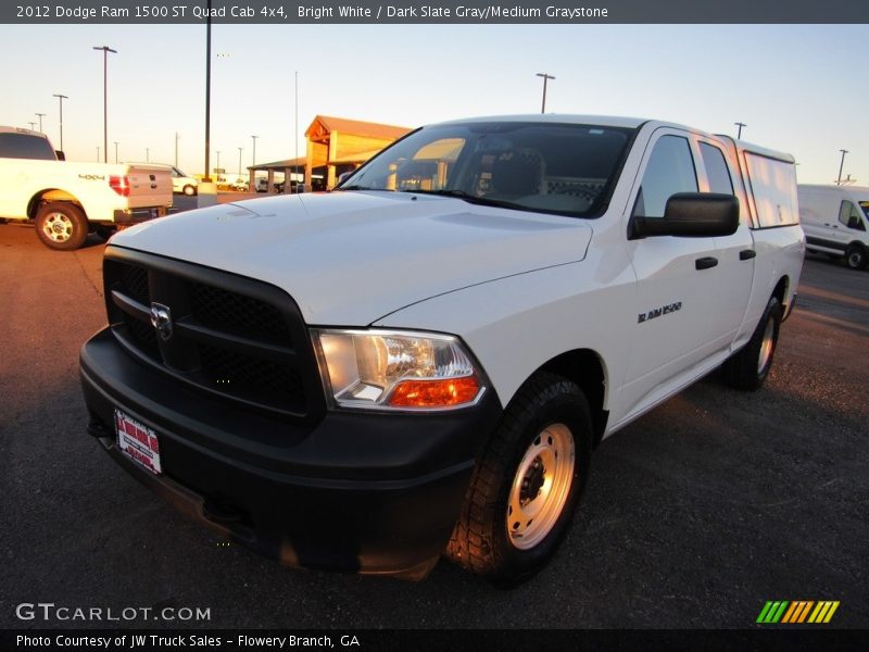 Bright White / Dark Slate Gray/Medium Graystone 2012 Dodge Ram 1500 ST Quad Cab 4x4