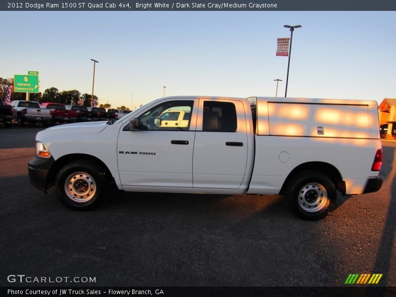 Bright White / Dark Slate Gray/Medium Graystone 2012 Dodge Ram 1500 ST Quad Cab 4x4