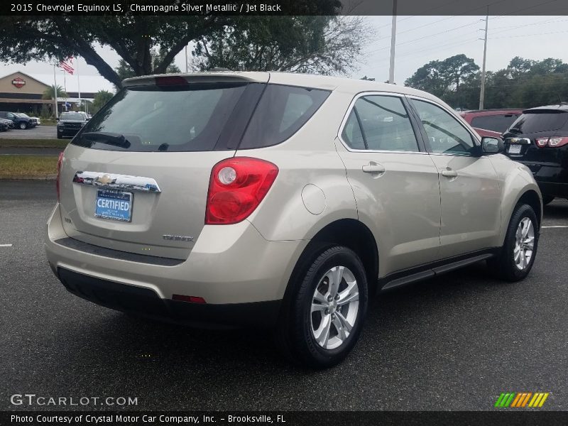 Champagne Silver Metallic / Jet Black 2015 Chevrolet Equinox LS