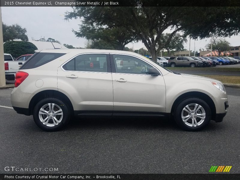 Champagne Silver Metallic / Jet Black 2015 Chevrolet Equinox LS