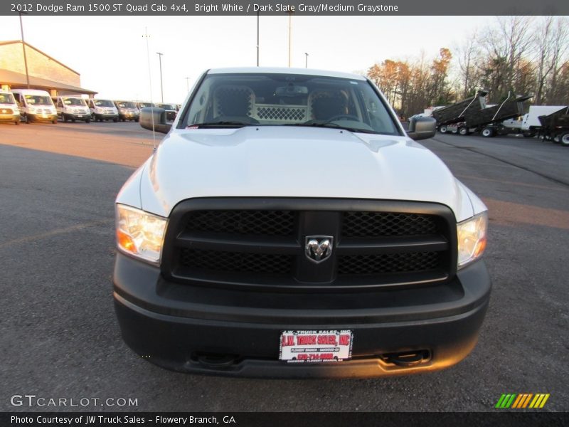 Bright White / Dark Slate Gray/Medium Graystone 2012 Dodge Ram 1500 ST Quad Cab 4x4