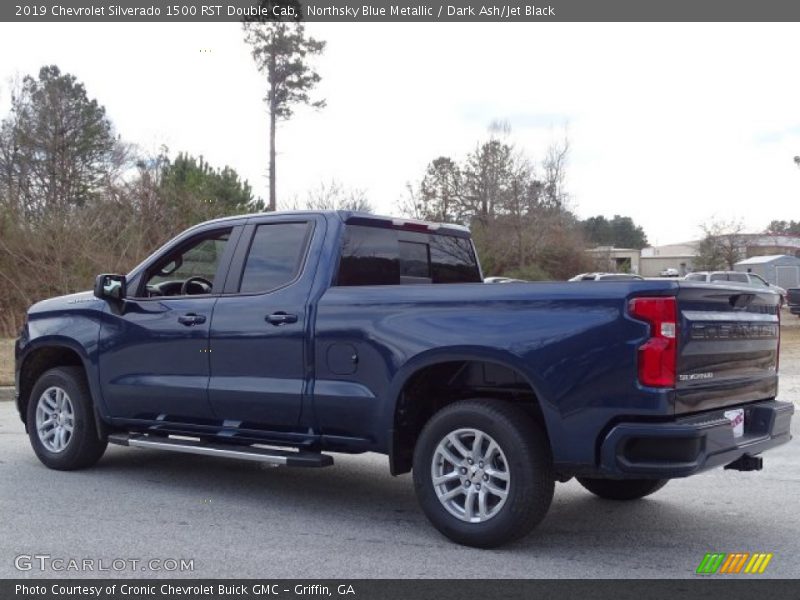 Northsky Blue Metallic / Dark Ash/Jet Black 2019 Chevrolet Silverado 1500 RST Double Cab