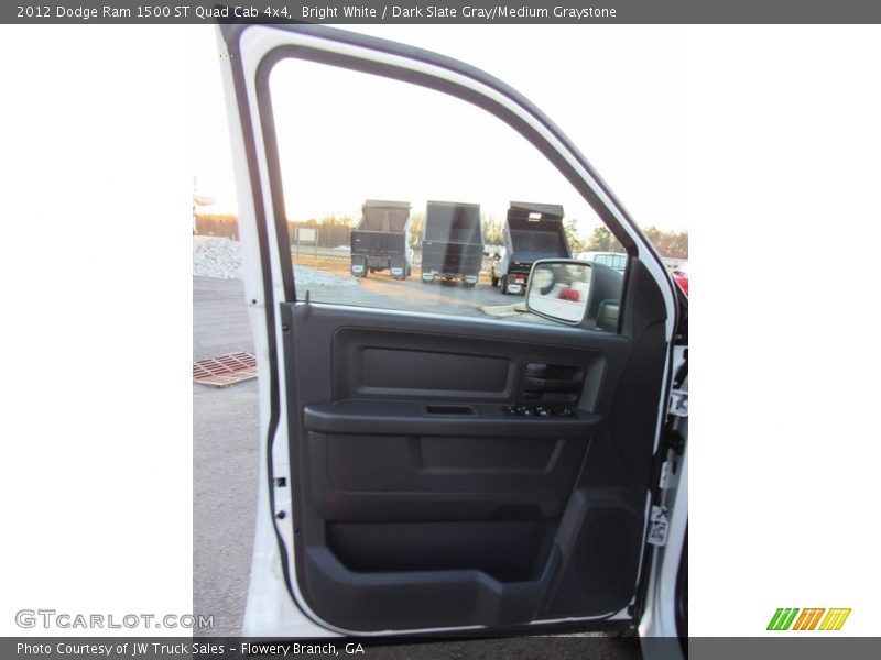 Bright White / Dark Slate Gray/Medium Graystone 2012 Dodge Ram 1500 ST Quad Cab 4x4