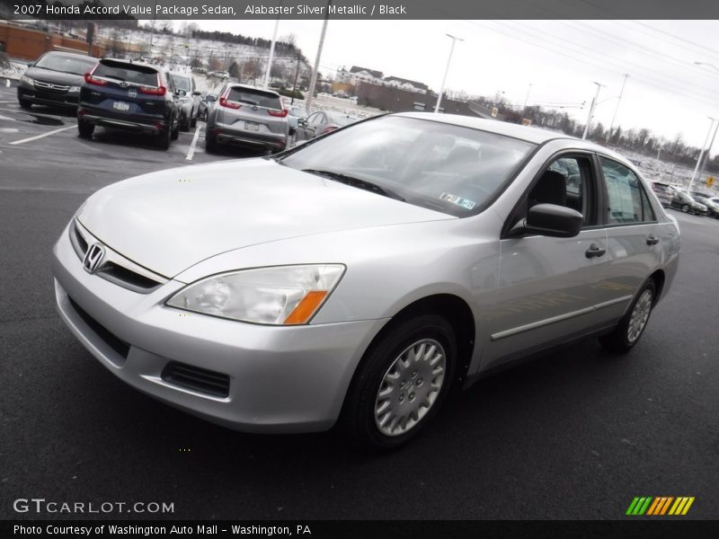 Alabaster Silver Metallic / Black 2007 Honda Accord Value Package Sedan