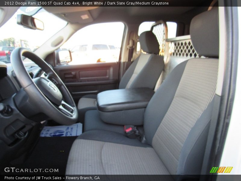 Bright White / Dark Slate Gray/Medium Graystone 2012 Dodge Ram 1500 ST Quad Cab 4x4