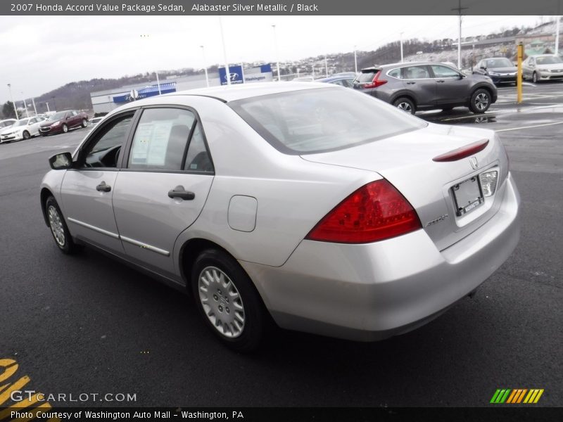 Alabaster Silver Metallic / Black 2007 Honda Accord Value Package Sedan