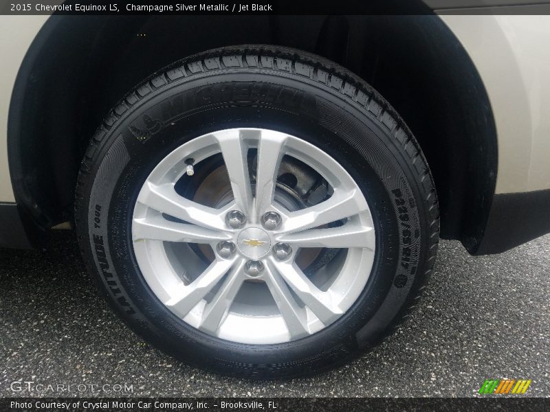 Champagne Silver Metallic / Jet Black 2015 Chevrolet Equinox LS