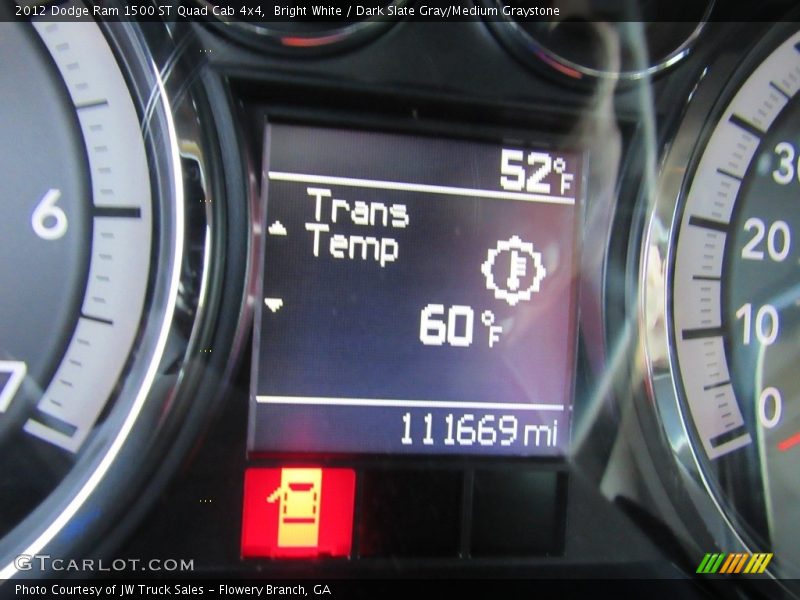 Bright White / Dark Slate Gray/Medium Graystone 2012 Dodge Ram 1500 ST Quad Cab 4x4
