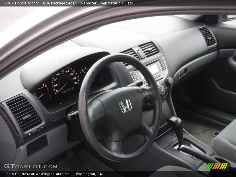 Alabaster Silver Metallic / Black 2007 Honda Accord Value Package Sedan