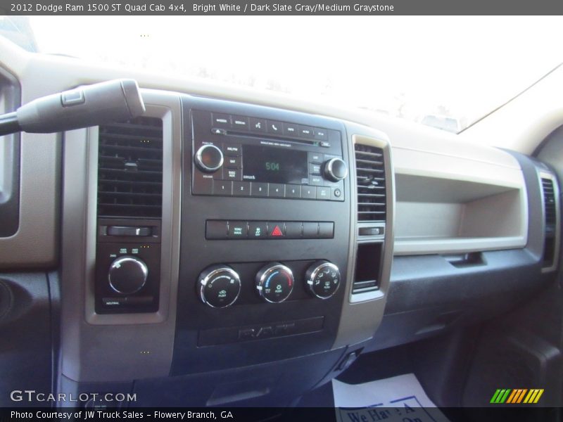Bright White / Dark Slate Gray/Medium Graystone 2012 Dodge Ram 1500 ST Quad Cab 4x4