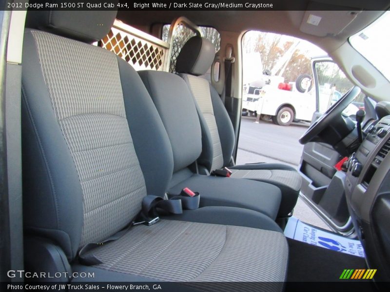 Bright White / Dark Slate Gray/Medium Graystone 2012 Dodge Ram 1500 ST Quad Cab 4x4