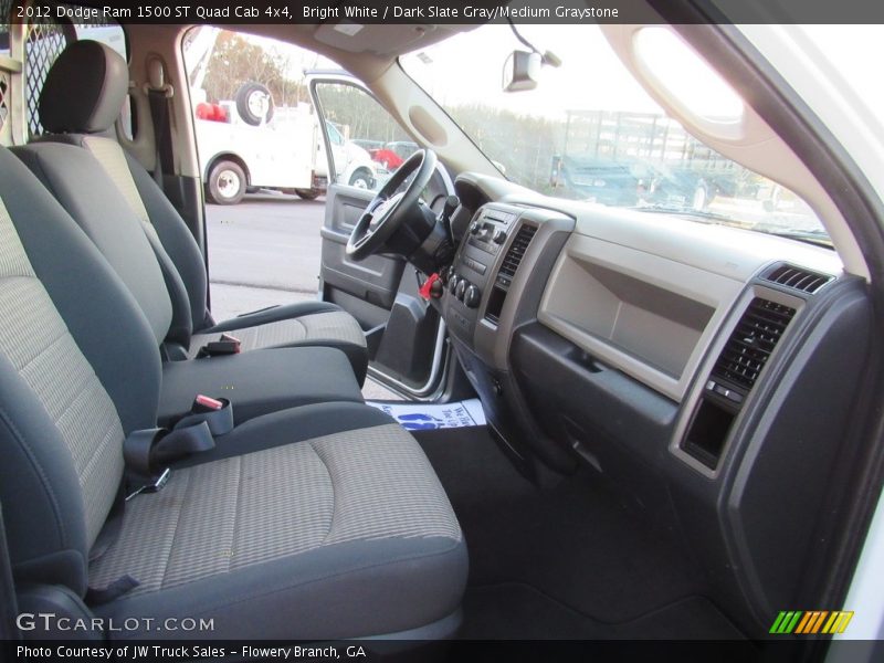 Bright White / Dark Slate Gray/Medium Graystone 2012 Dodge Ram 1500 ST Quad Cab 4x4