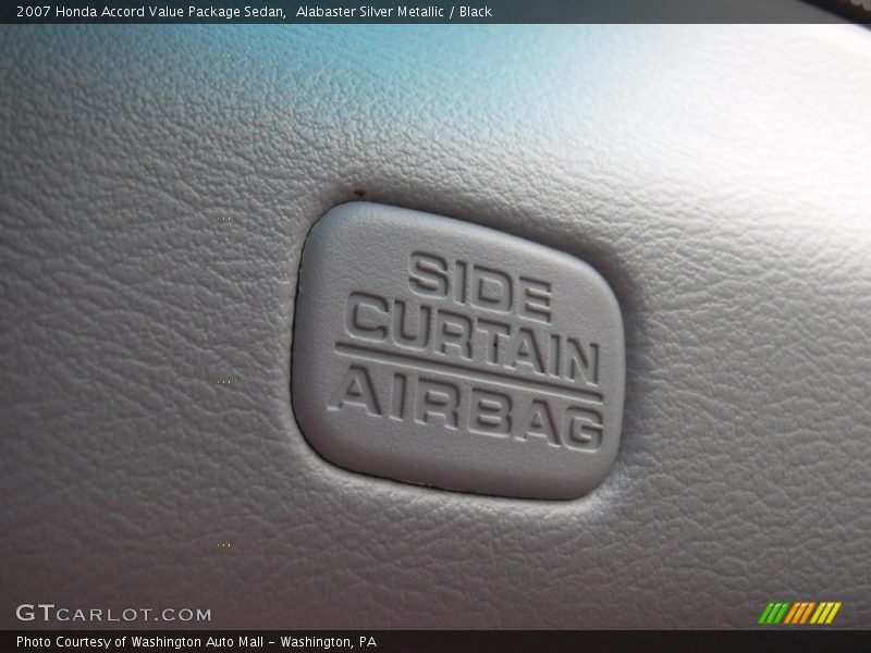 Alabaster Silver Metallic / Black 2007 Honda Accord Value Package Sedan