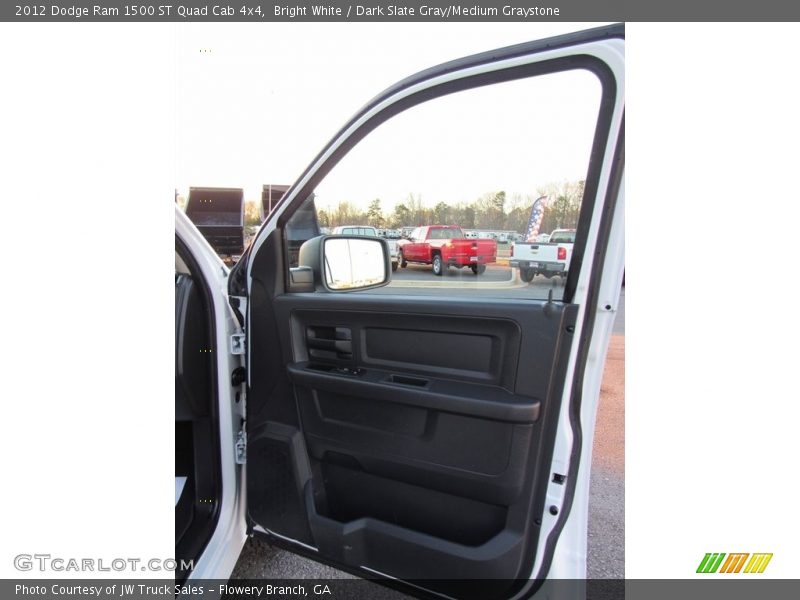 Bright White / Dark Slate Gray/Medium Graystone 2012 Dodge Ram 1500 ST Quad Cab 4x4