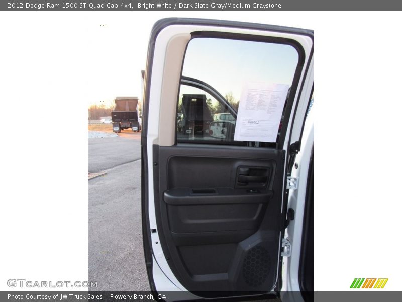 Bright White / Dark Slate Gray/Medium Graystone 2012 Dodge Ram 1500 ST Quad Cab 4x4