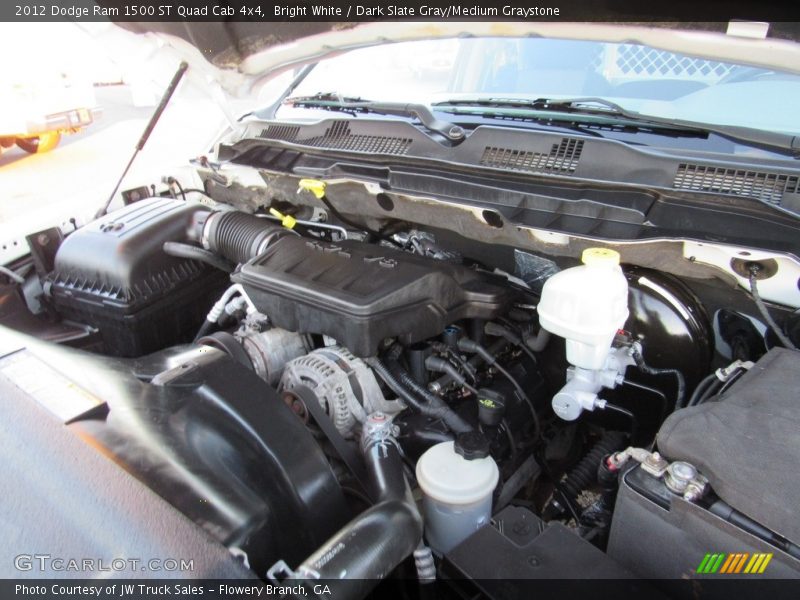 Bright White / Dark Slate Gray/Medium Graystone 2012 Dodge Ram 1500 ST Quad Cab 4x4