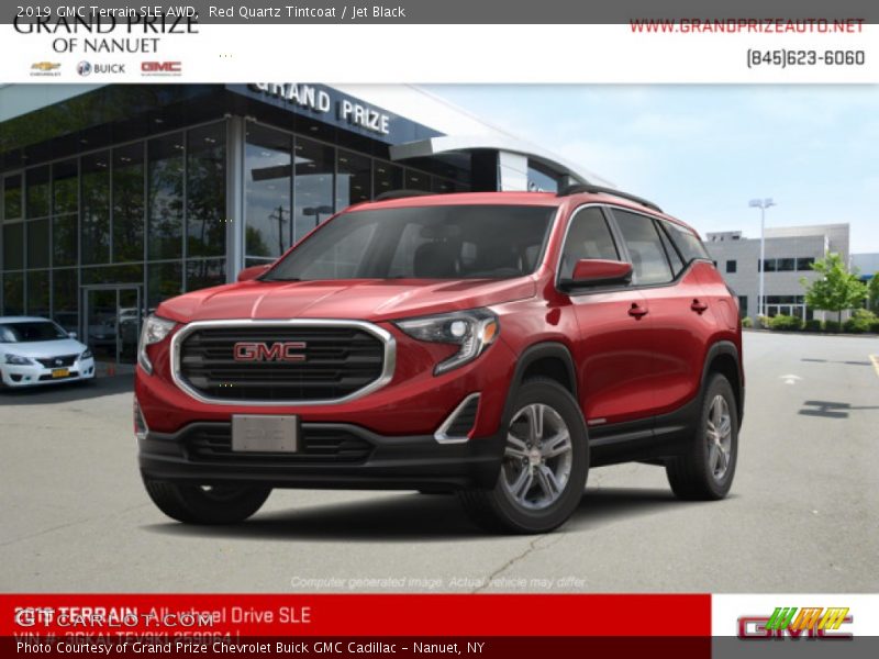 Red Quartz Tintcoat / Jet Black 2019 GMC Terrain SLE AWD
