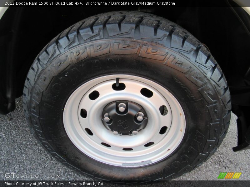 Bright White / Dark Slate Gray/Medium Graystone 2012 Dodge Ram 1500 ST Quad Cab 4x4