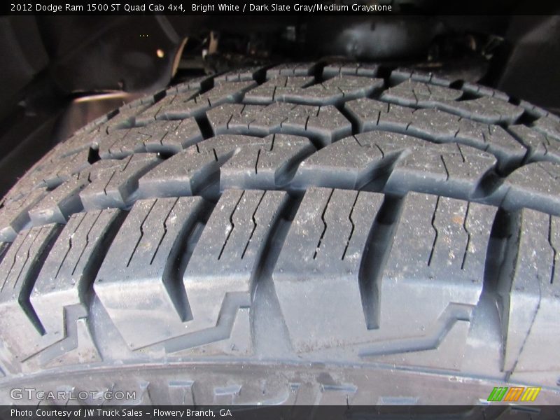 Bright White / Dark Slate Gray/Medium Graystone 2012 Dodge Ram 1500 ST Quad Cab 4x4