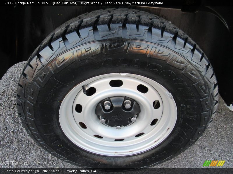Bright White / Dark Slate Gray/Medium Graystone 2012 Dodge Ram 1500 ST Quad Cab 4x4