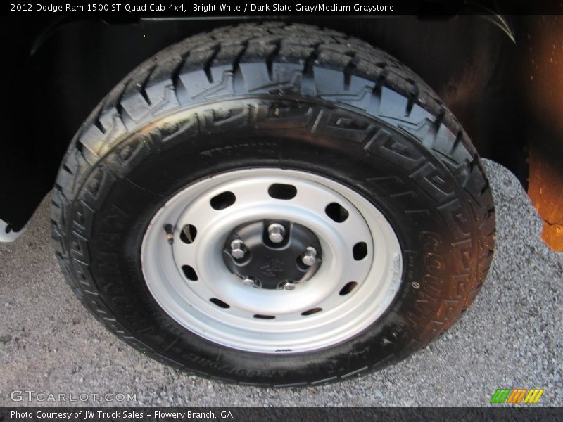 Bright White / Dark Slate Gray/Medium Graystone 2012 Dodge Ram 1500 ST Quad Cab 4x4