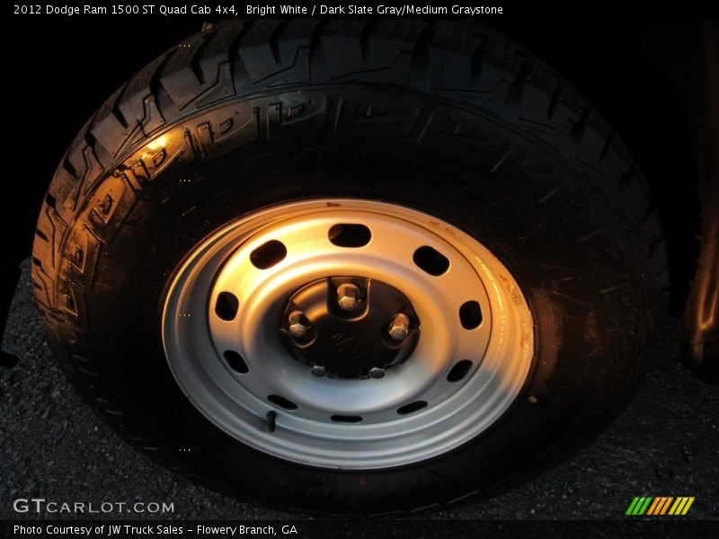 Bright White / Dark Slate Gray/Medium Graystone 2012 Dodge Ram 1500 ST Quad Cab 4x4