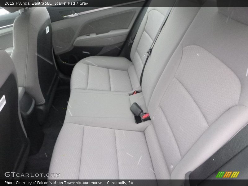 Scarlet Red / Gray 2019 Hyundai Elantra SEL