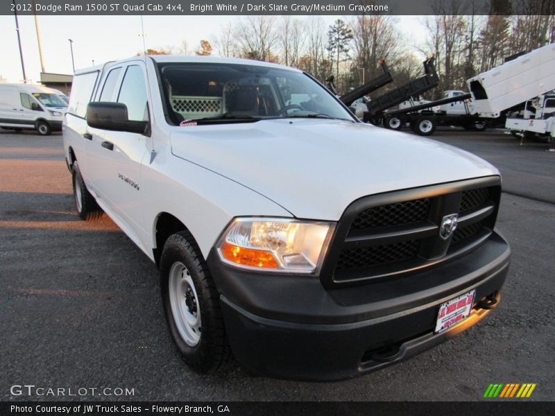 Bright White / Dark Slate Gray/Medium Graystone 2012 Dodge Ram 1500 ST Quad Cab 4x4