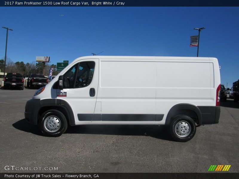 Bright White / Gray 2017 Ram ProMaster 1500 Low Roof Cargo Van